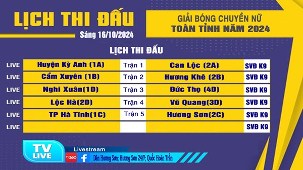 THỐNG BÁO LỊCH THI ĐẤU GIẢI BÓNG CHUYỀN NỮ TOÀN TỈNH NĂM 2024